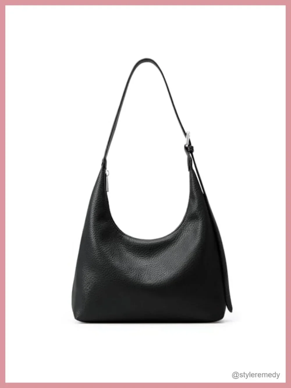 Women's Crescent Hobo Bag Vegan Leather Adjustable Shoulder Crossbody Tote